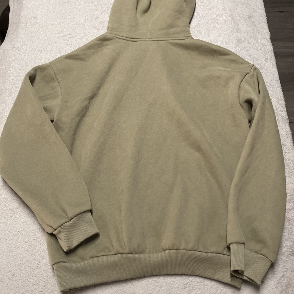 Comfrt Hoodie Medium Green Pullover Pocket Unisex Lounge Soft - Picture 3 of 7